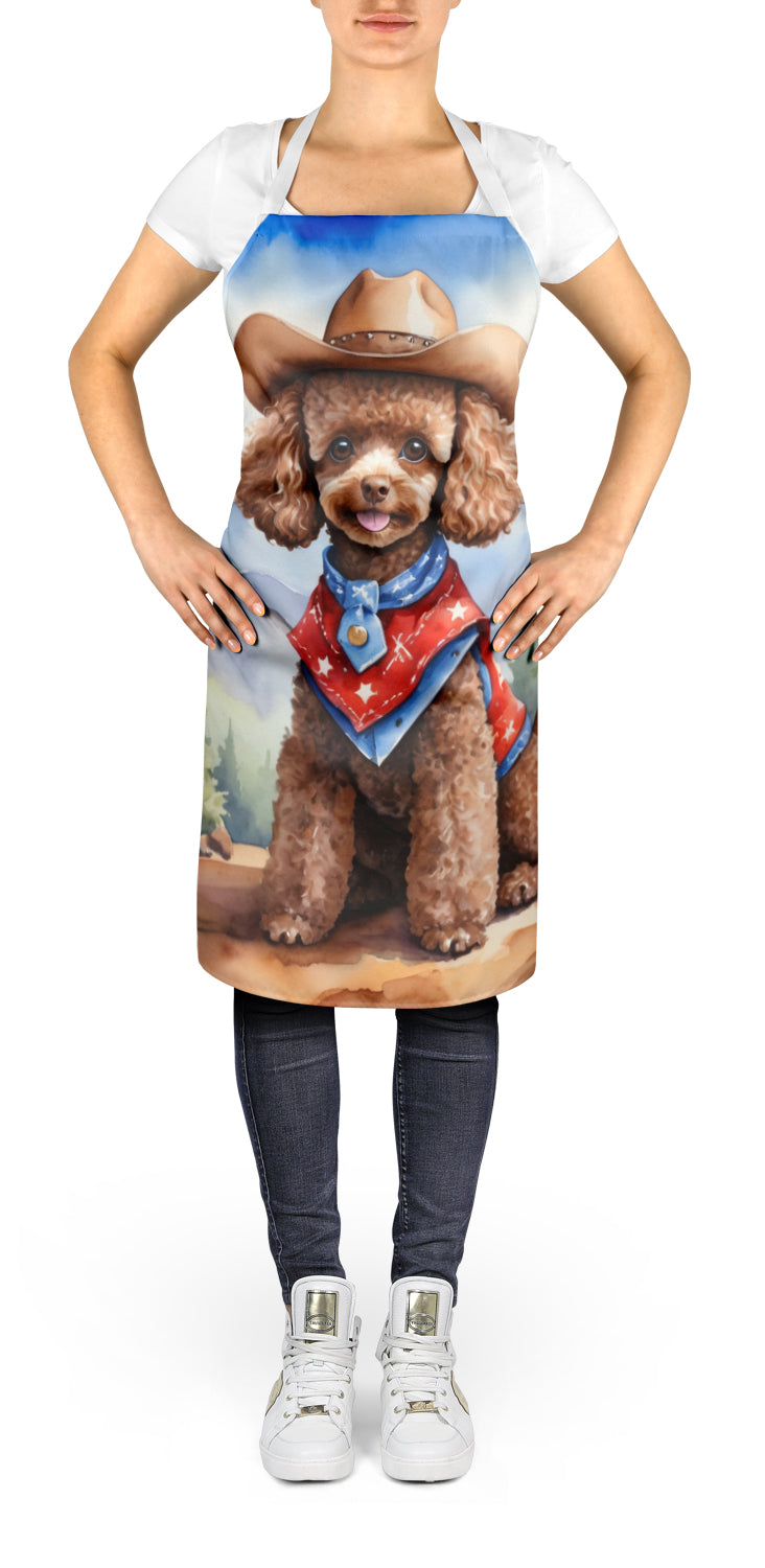 Poodle Cowboy Welcome Apron