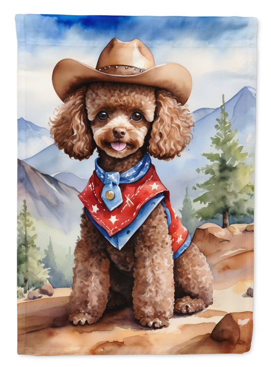 Buy this Poodle Cowboy Welcome House Flag