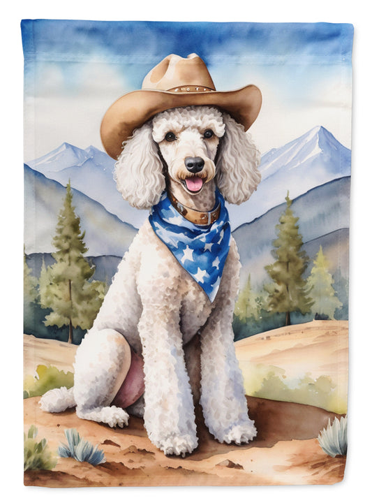 Buy this Poodle Cowboy Welcome House Flag