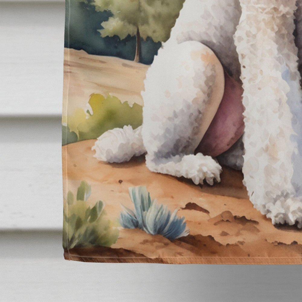 Poodle Cowboy Welcome House Flag