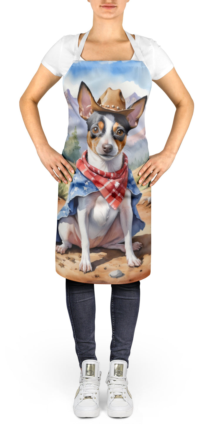 Rat Terrier Cowboy Welcome Apron