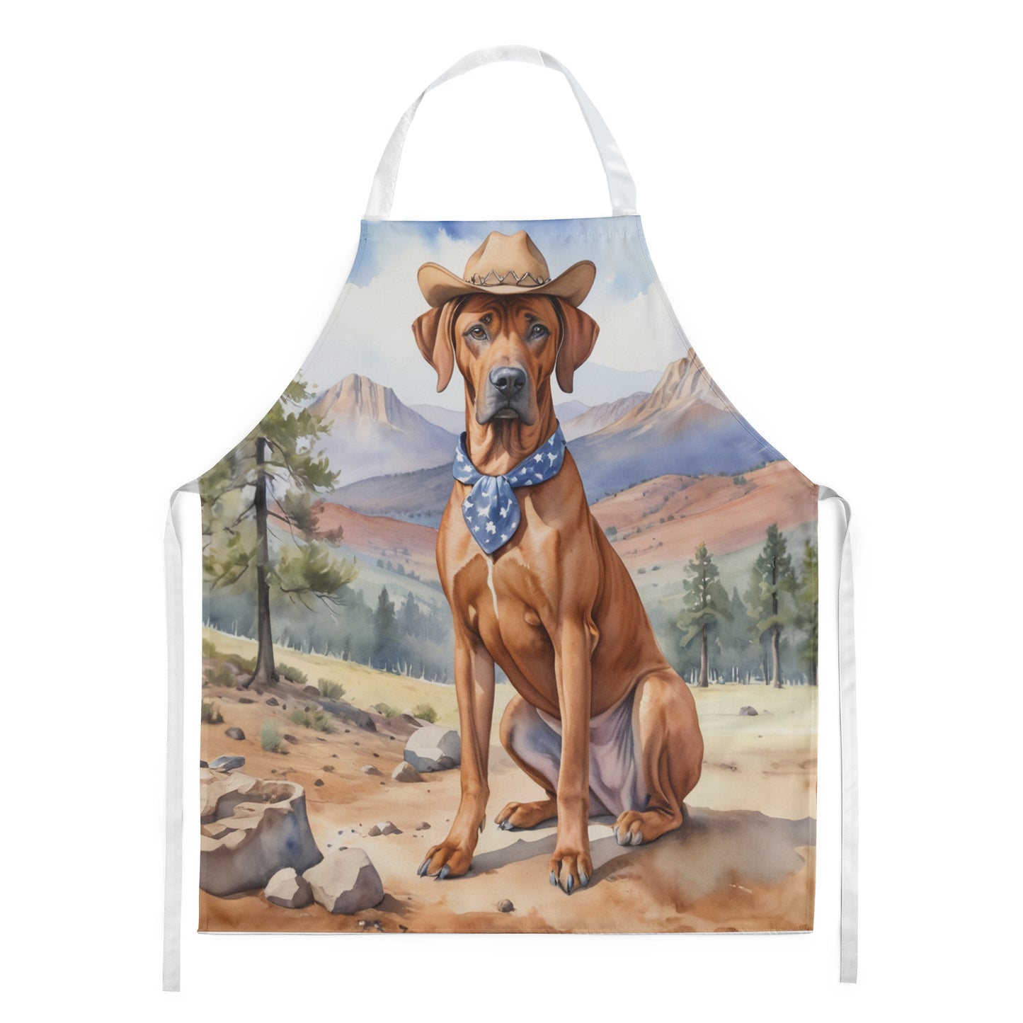 Buy this Rhodesian Ridgeback Cowboy Welcome Apron