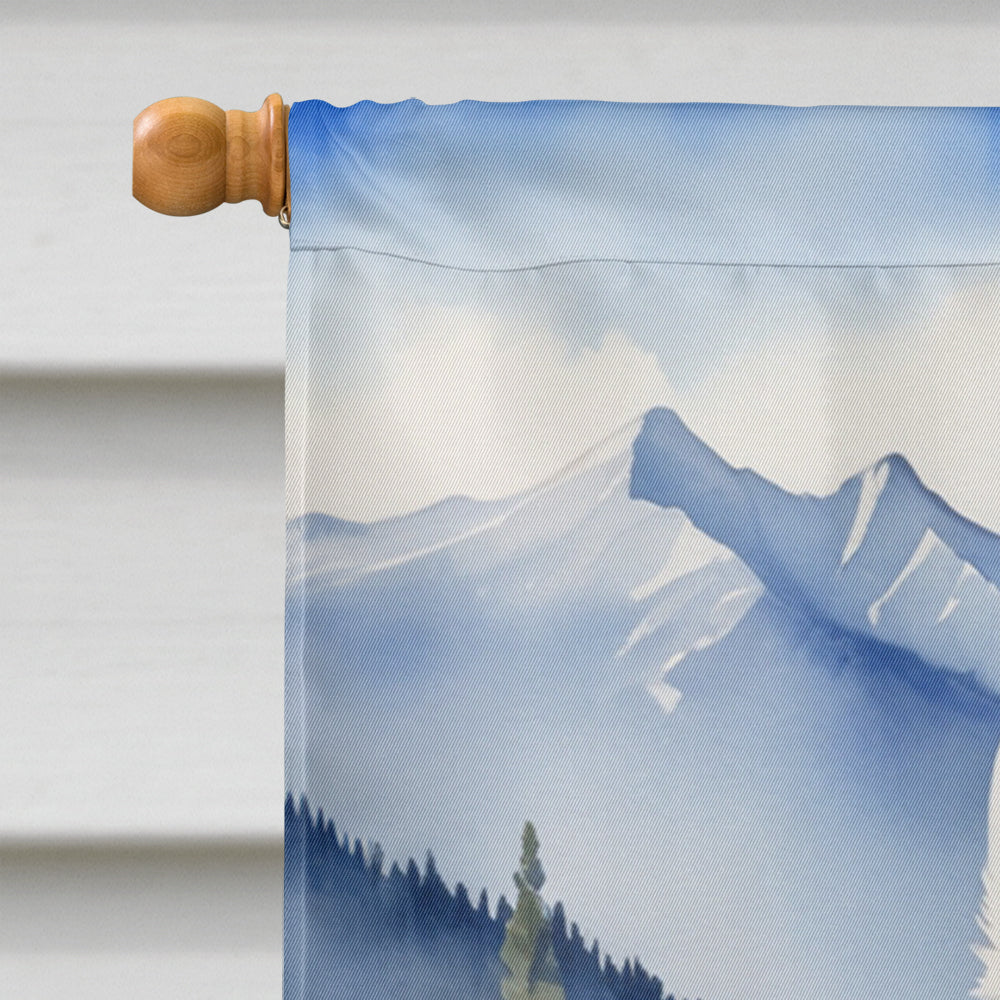 Samoyed Cowboy Welcome House Flag