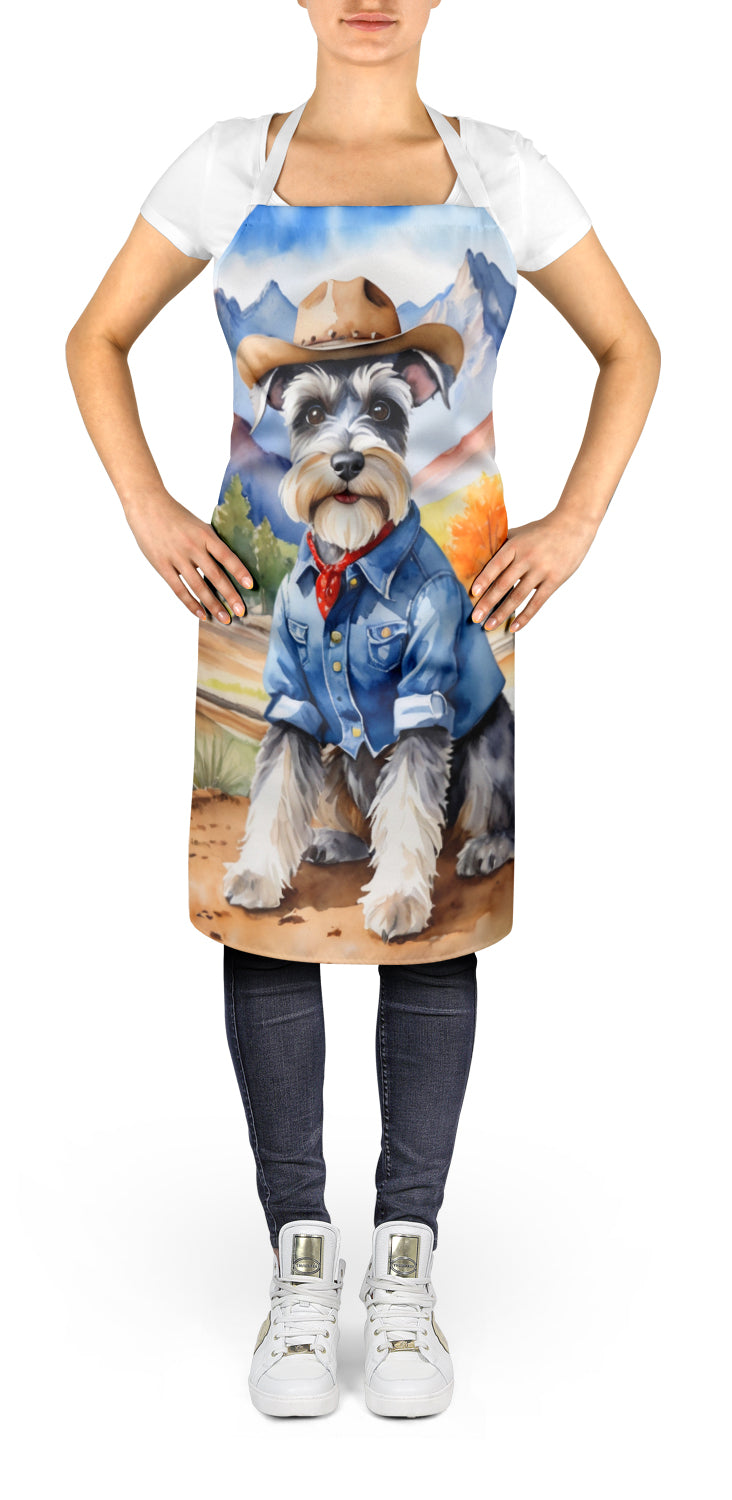 Schnauzer Cowboy Welcome Apron