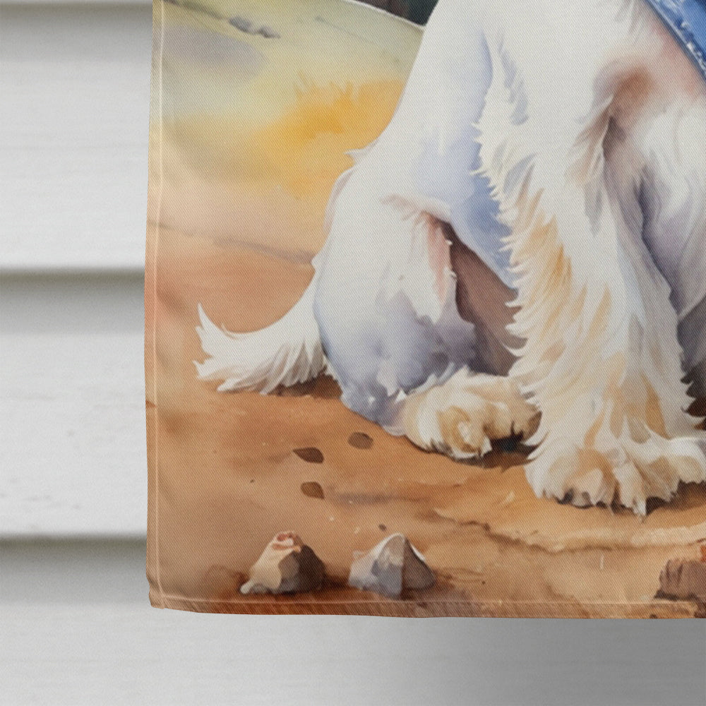 Sealyham Terrier Cowboy Welcome House Flag