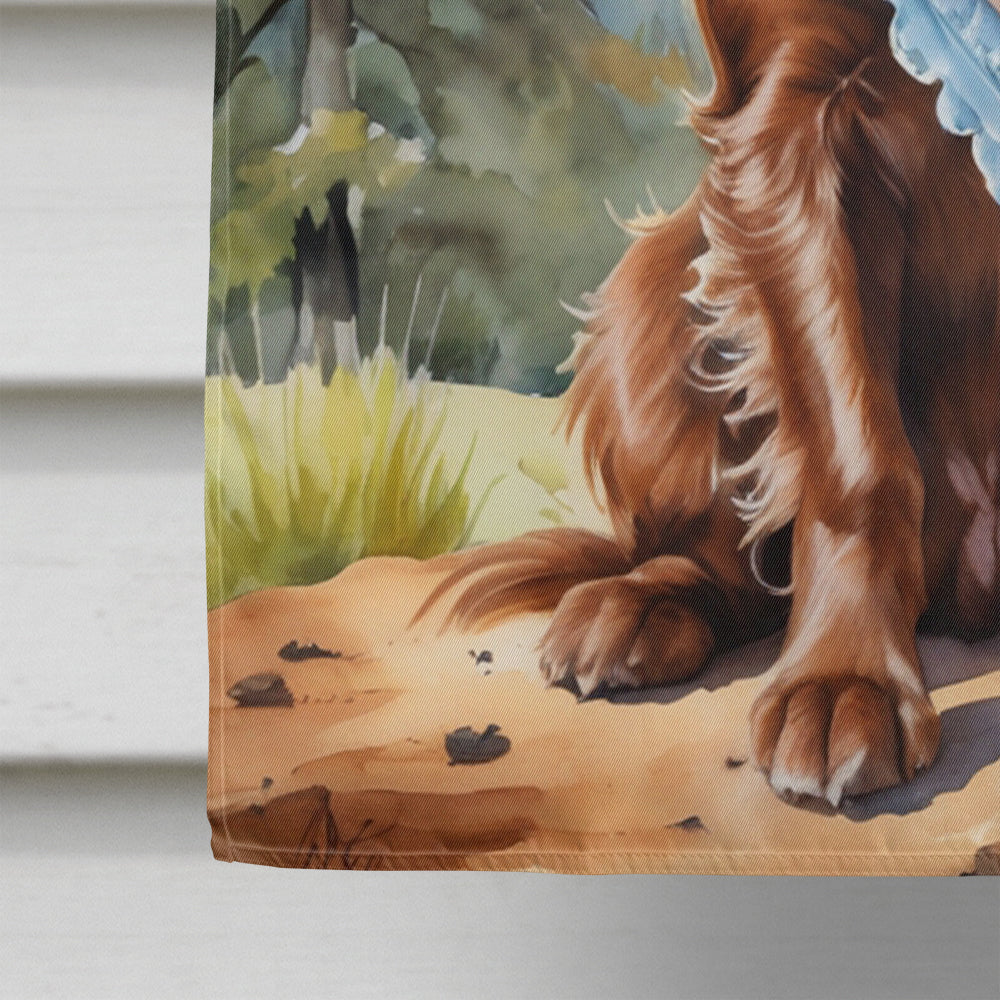 Sussex Spaniel Cowboy Welcome House Flag