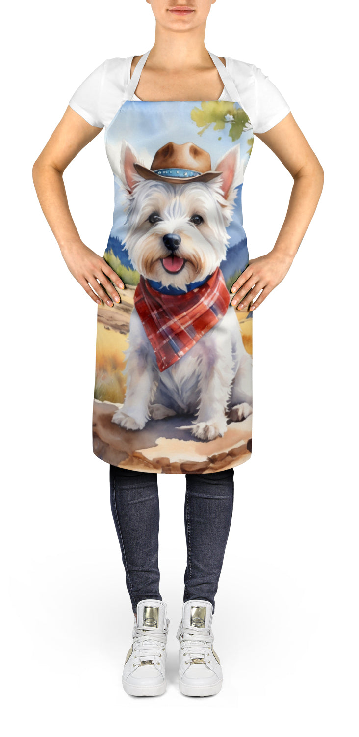 Westie Cowboy Welcome Apron