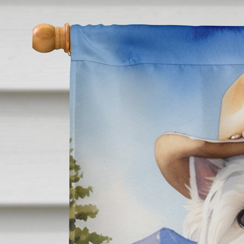 Westie Cowboy Welcome House Flag