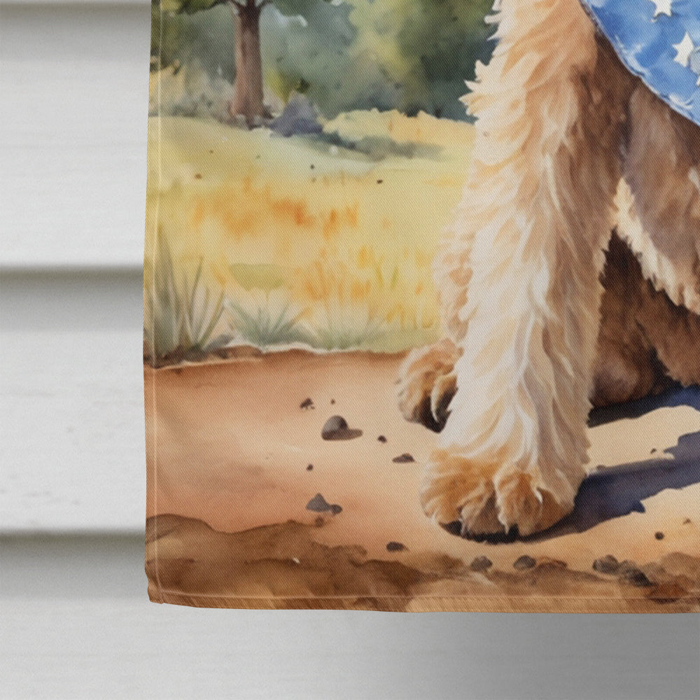 Wheaten Terrier Cowboy Welcome House Flag