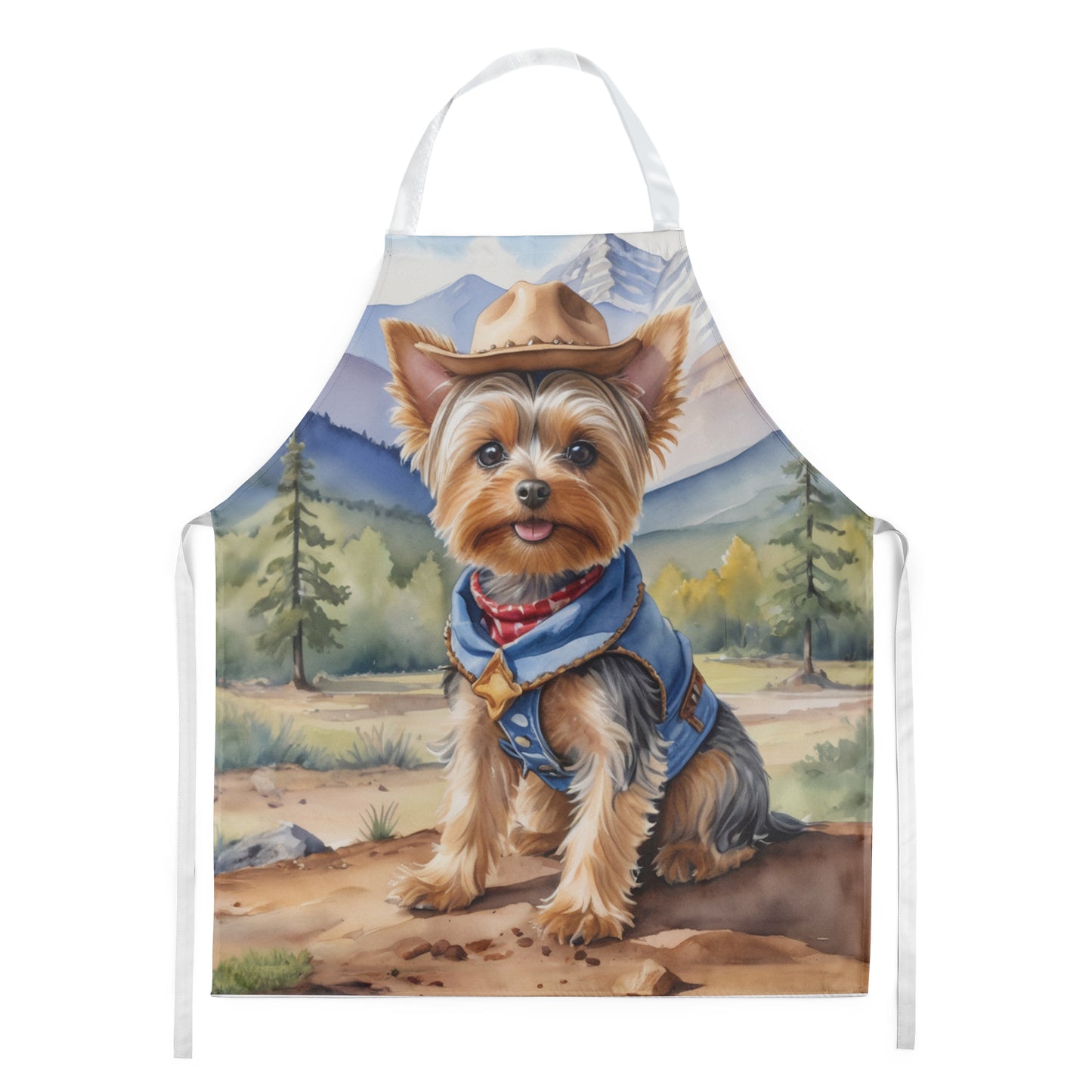 Buy this Yorkshire Terrier Yorkie Cowboy Welcome Apron