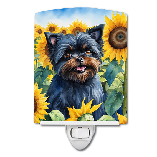 Buy this Affenpinscher in Sunflowers Ceramic Night Light