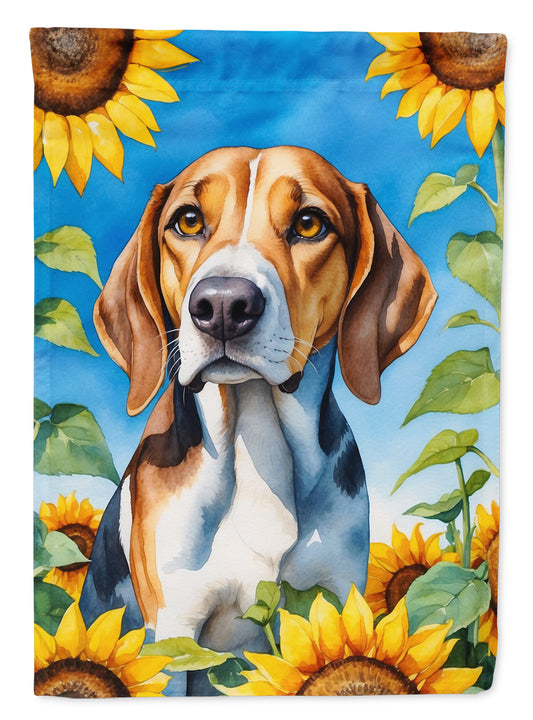 Buy this American Foxhound in Sunflowers House Flag