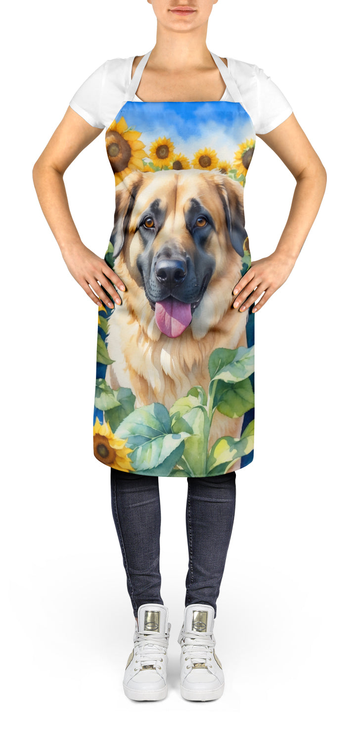 Anatolian Shepherd in Sunflowers Apron