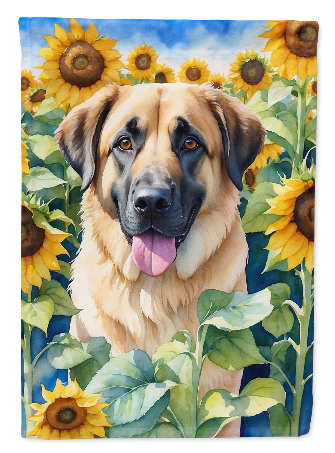 Buy this Anatolian Shepherd in Sunflowers House Flag