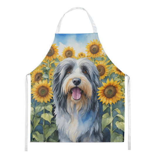 Buy this Bearded Collie in Sunflowers Apron