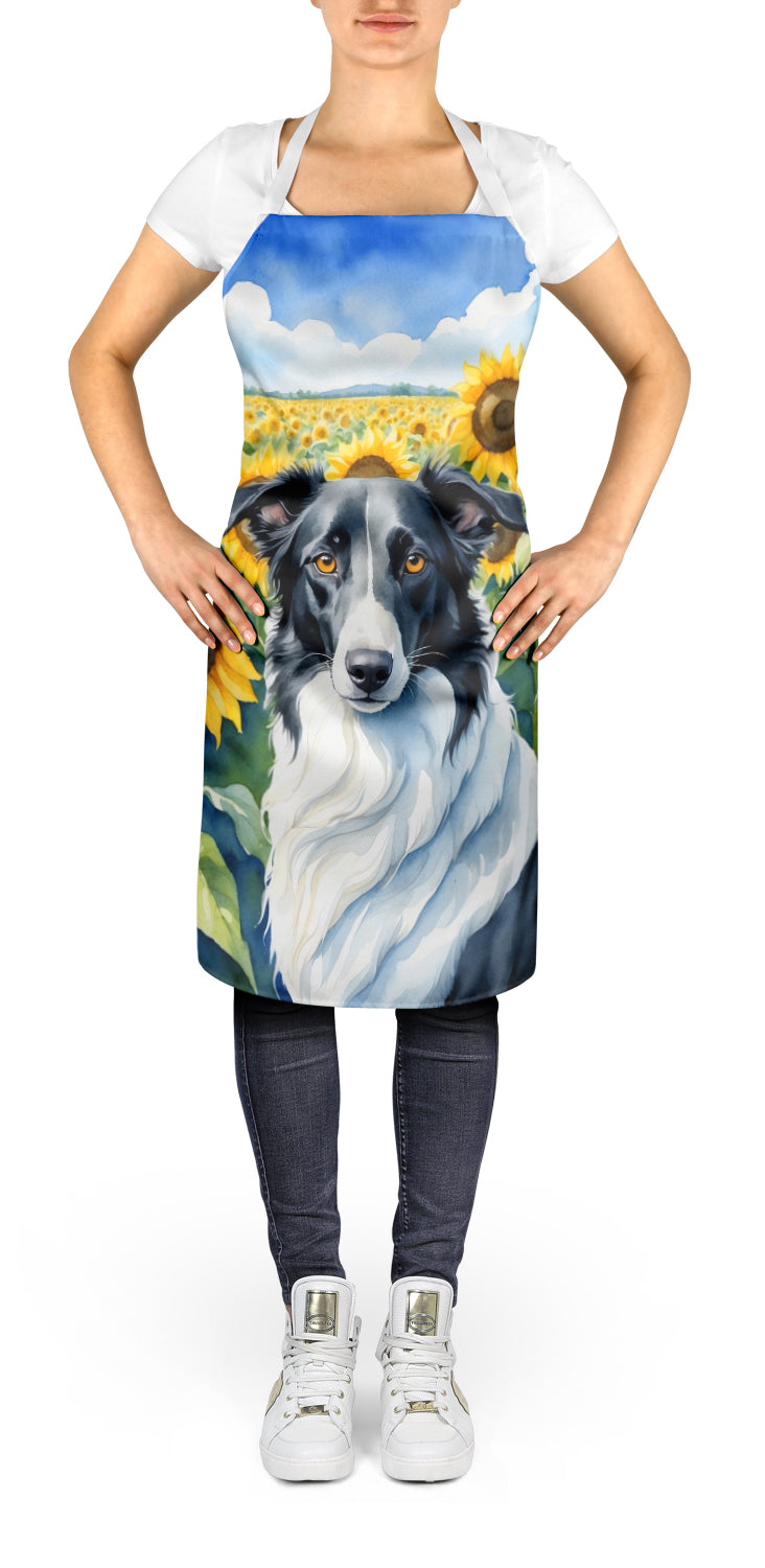 Borzoi in Sunflowers Apron