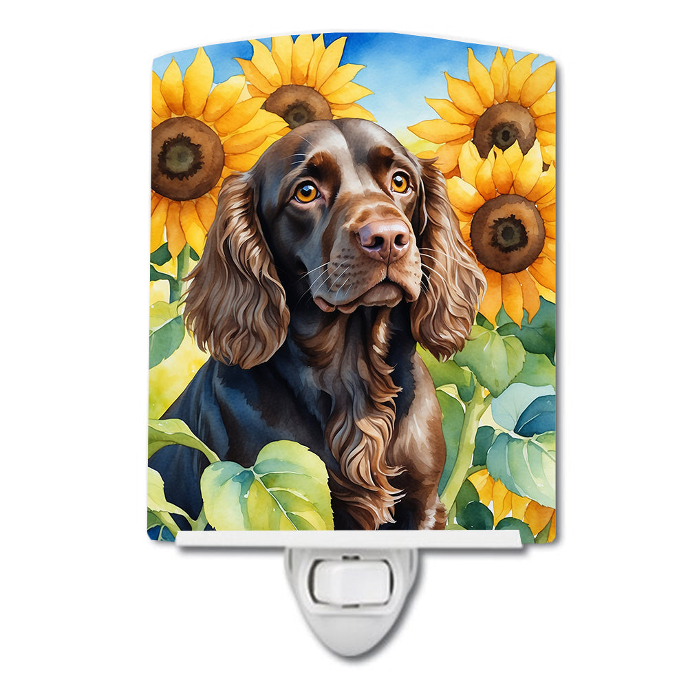 Buy this Boykin Spaniel in Sunflowers Ceramic Night Light