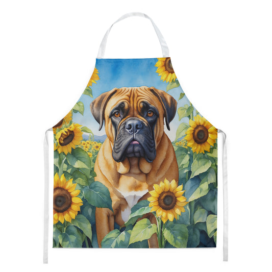 Buy this Bullmastiff in Sunflowers Apron