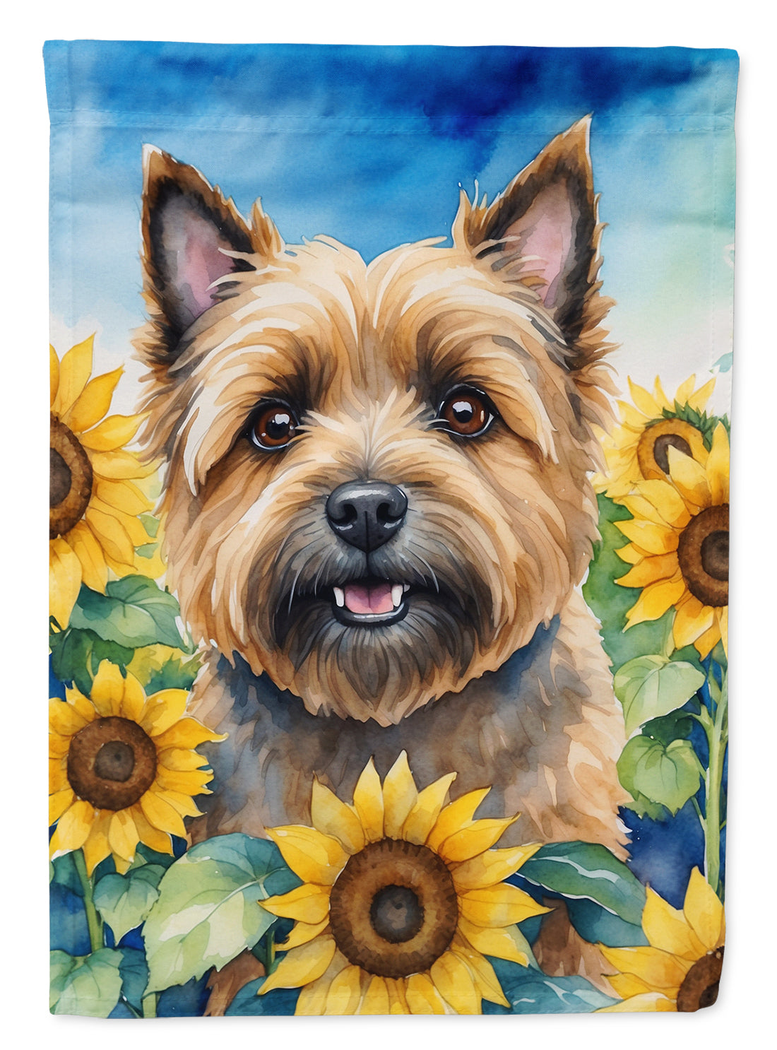 Buy this Cairn Terrier in Sunflowers House Flag