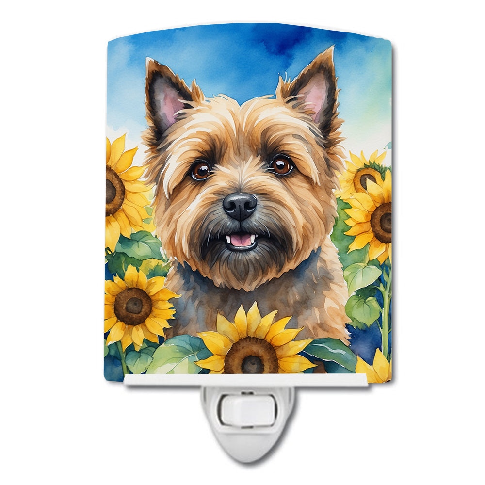 Buy this Cairn Terrier in Sunflowers Ceramic Night Light