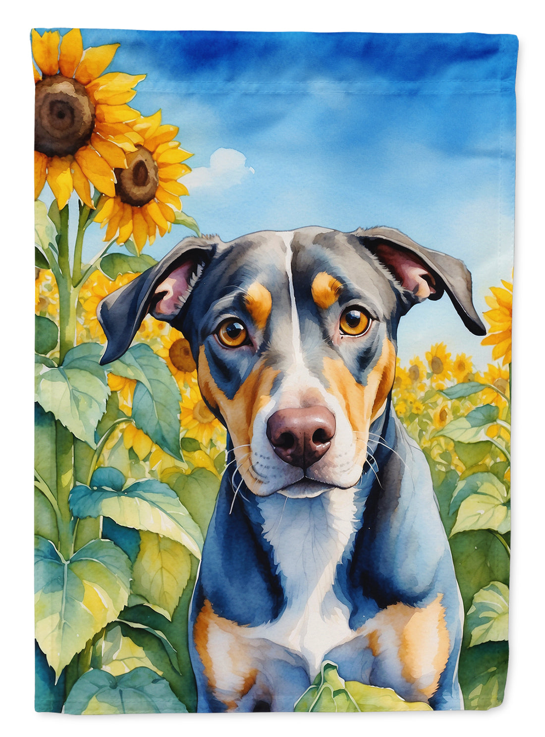 Buy this Catahoula in Sunflowers Garden Flag