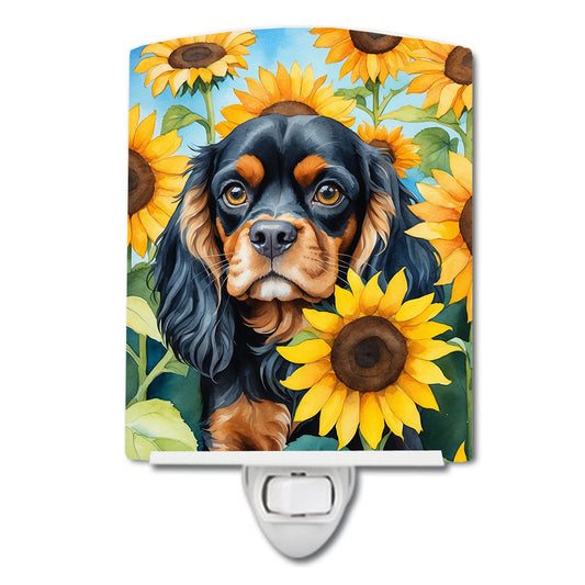 Buy this Cavalier Spaniel in Sunflowers Ceramic Night Light