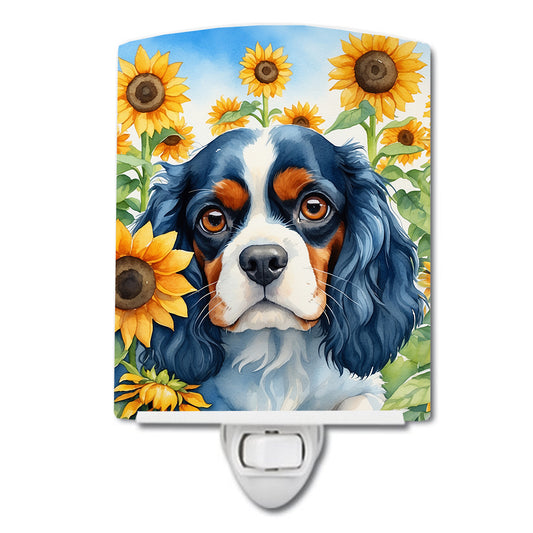 Buy this Cavalier Spaniel in Sunflowers Ceramic Night Light