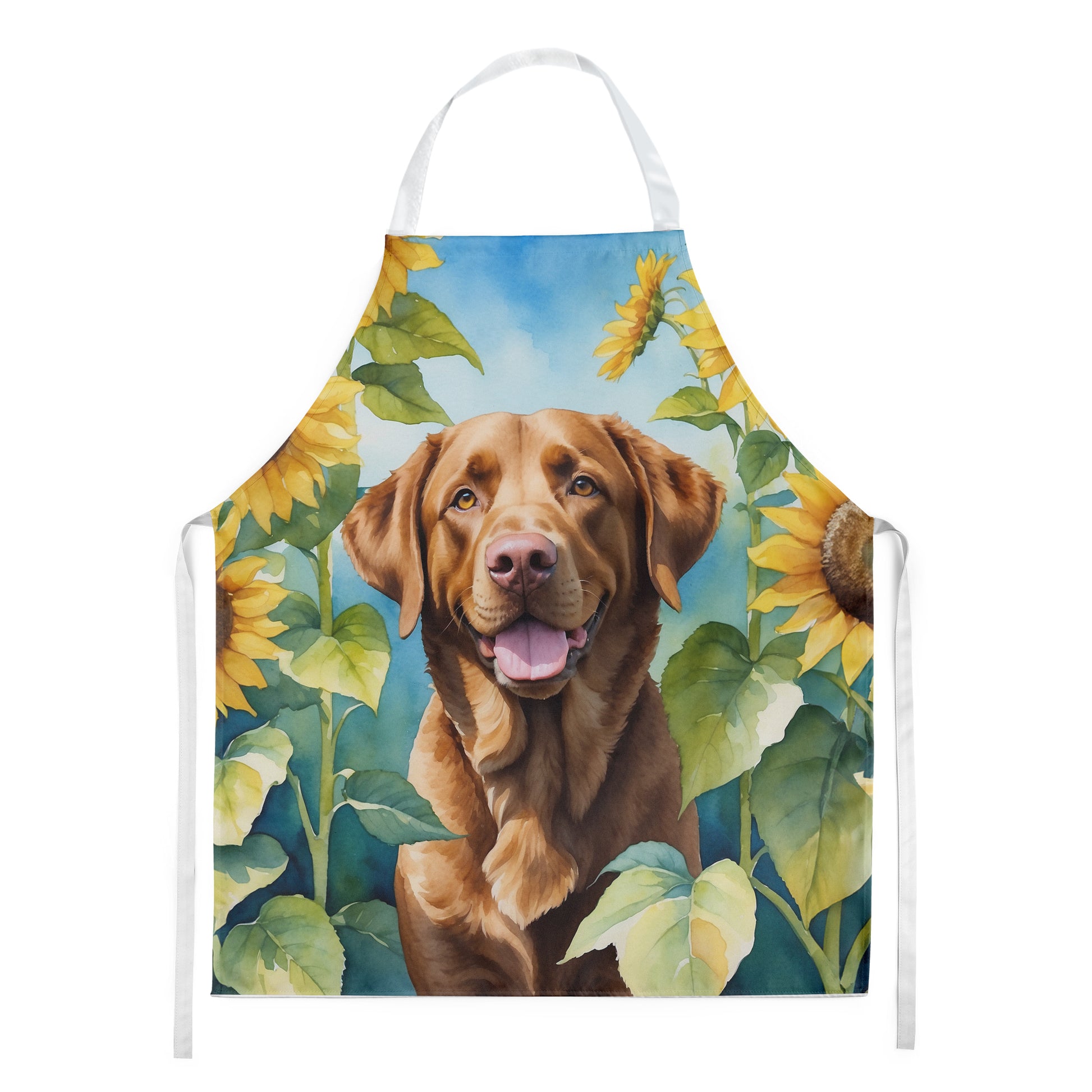 Buy this Chesapeake Bay Retriever in Sunflowers Apron