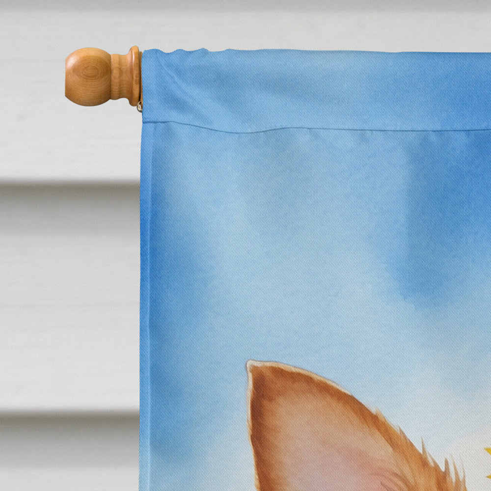 Chihuahua in Sunflowers House Flag