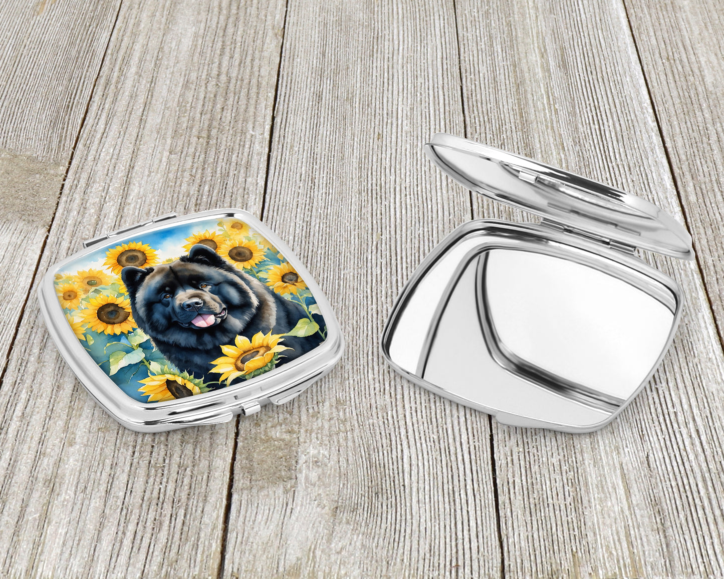 Chow Chow in Sunflowers Compact Mirror