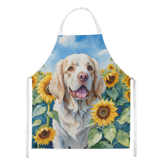 Buy this Clumber Spaniel in Sunflowers Apron