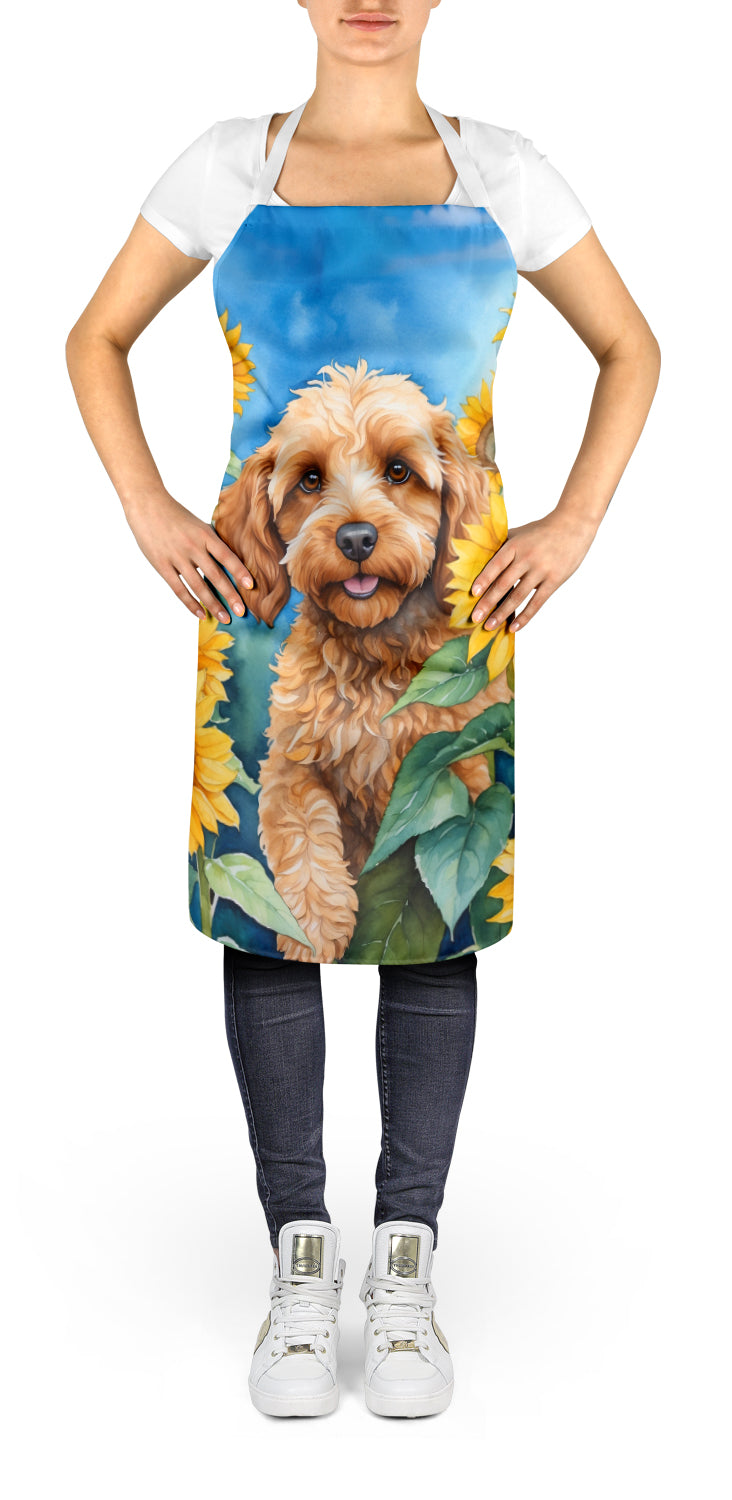 Cockapoo in Sunflowers Apron