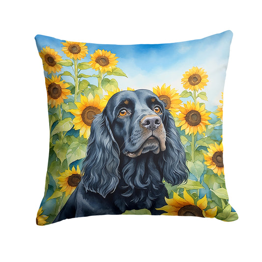 Buy this Cocker Spaniel in Sunflowers Throw Pillow