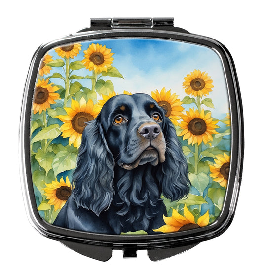 Buy this Cocker Spaniel in Sunflowers Compact Mirror