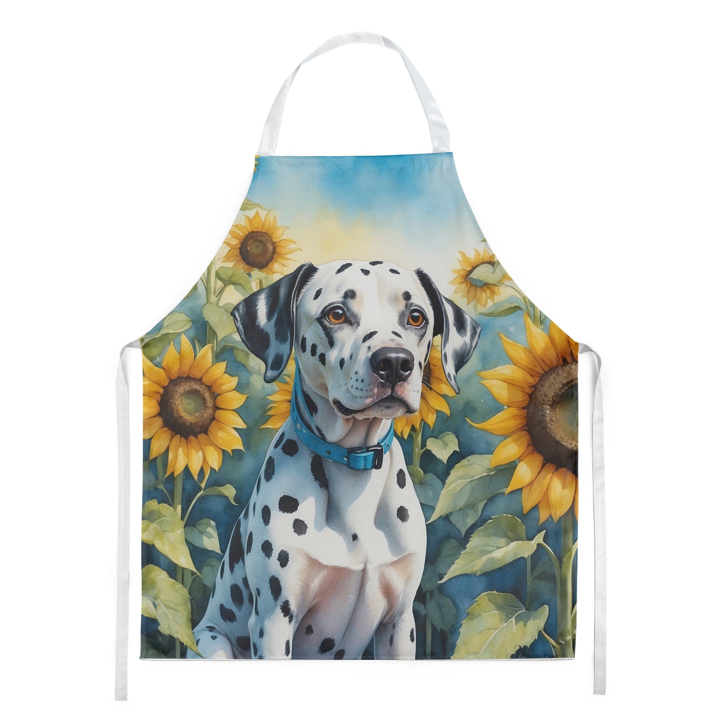 Buy this Dalmatian in Sunflowers Apron