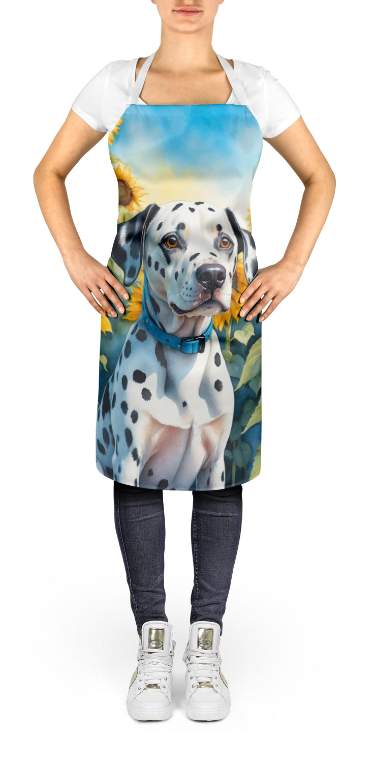 Dalmatian in Sunflowers Apron