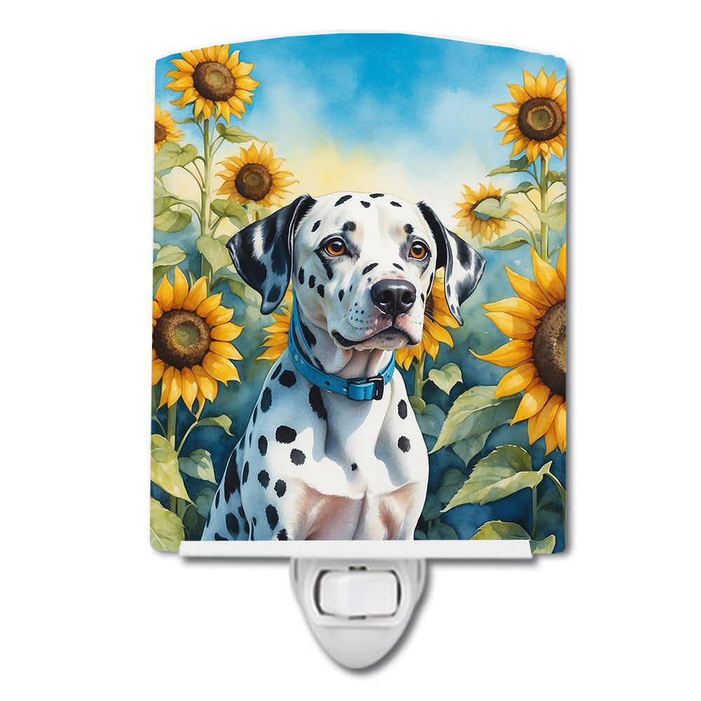 Buy this Dalmatian in Sunflowers Ceramic Night Light