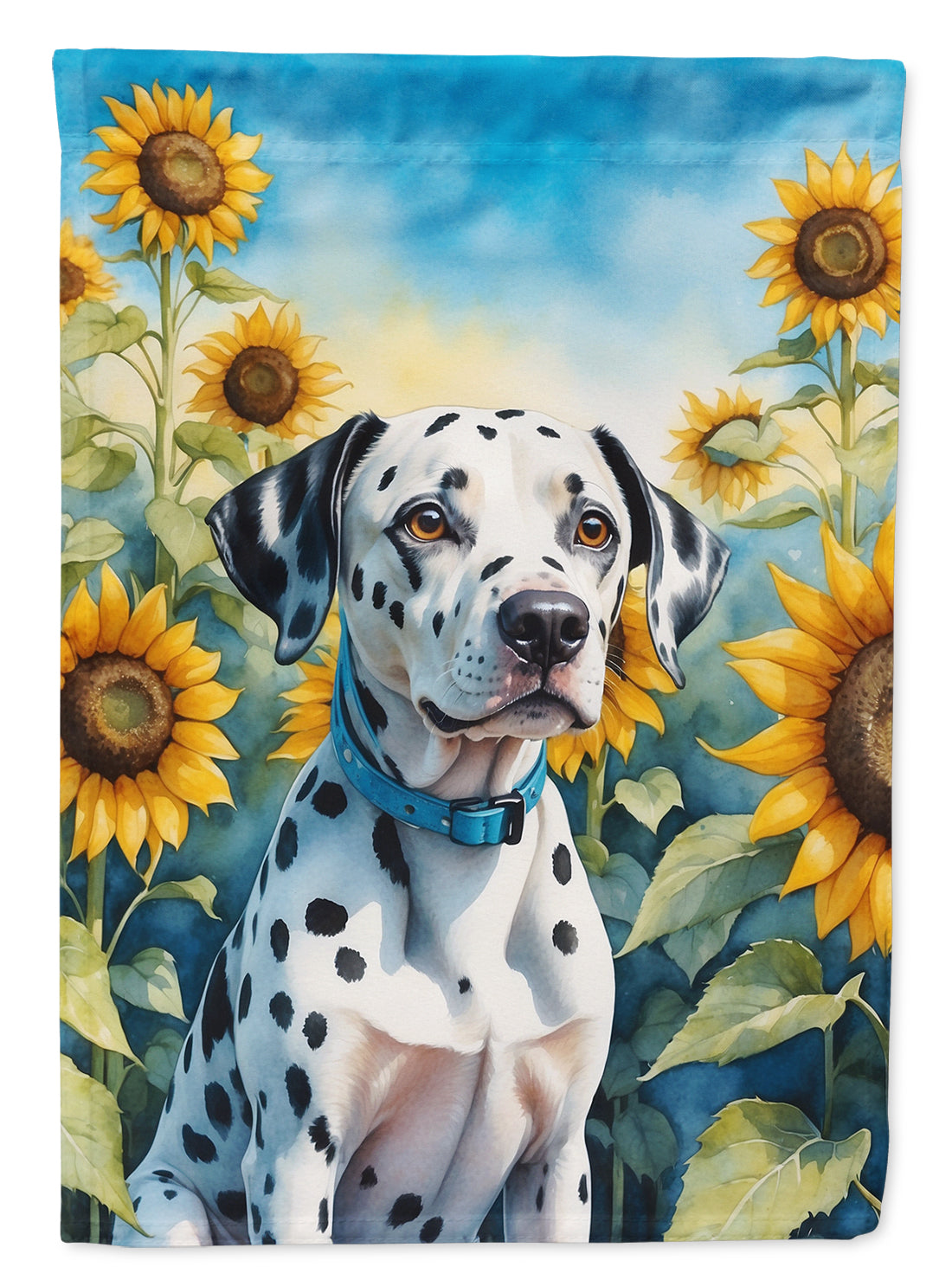 Buy this Dalmatian in Sunflowers Garden Flag