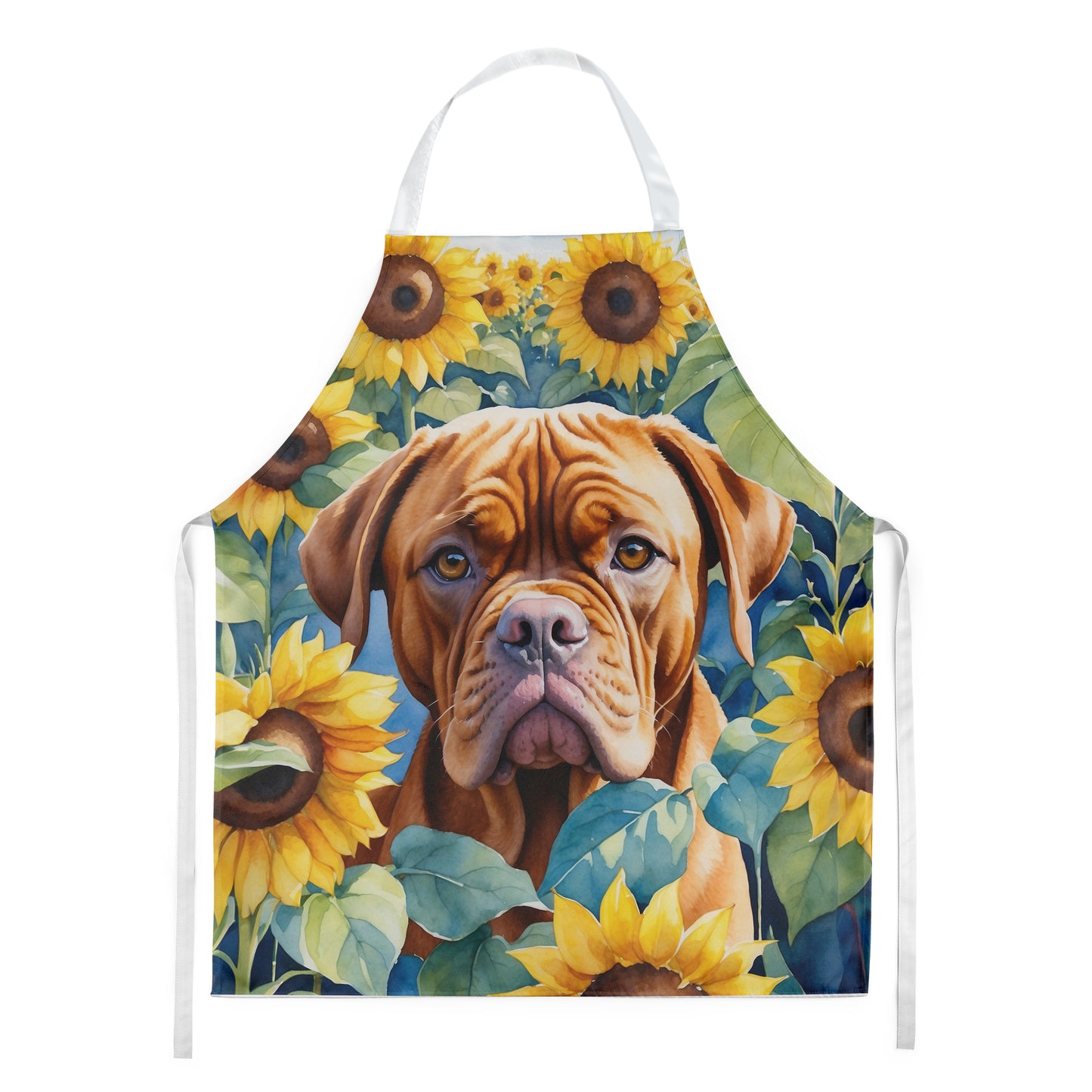 Buy this Dogue de Bordeaux in Sunflowers Apron