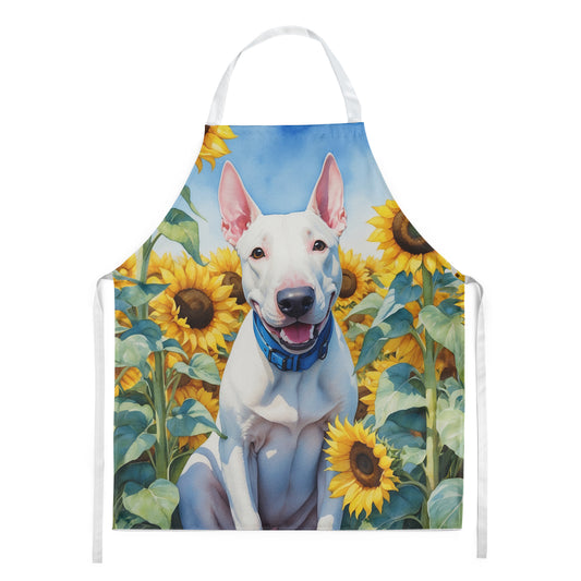 Buy this English Bull Terrier in Sunflowers Apron