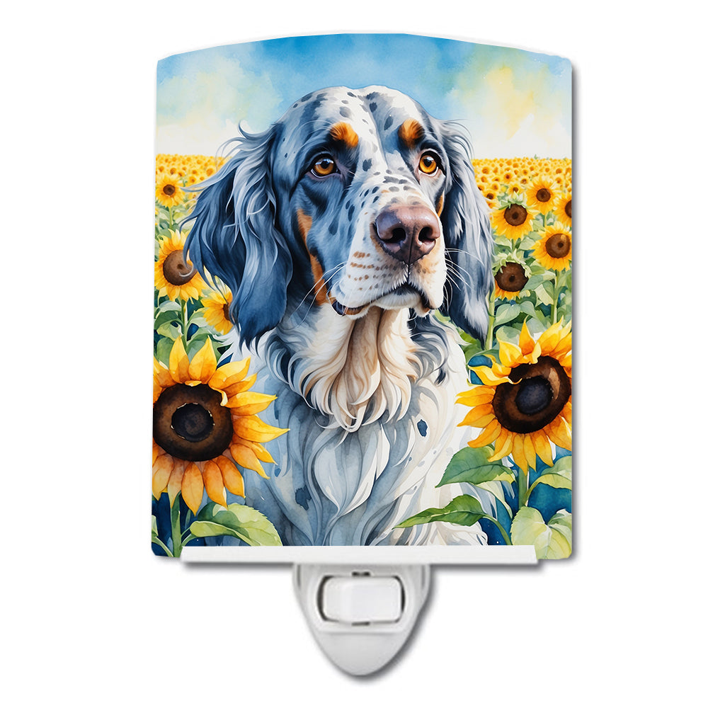 Buy this English Setter in Sunflowers Ceramic Night Light