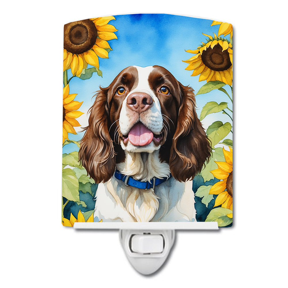 Buy this English Springer Spaniel in Sunflowers Ceramic Night Light