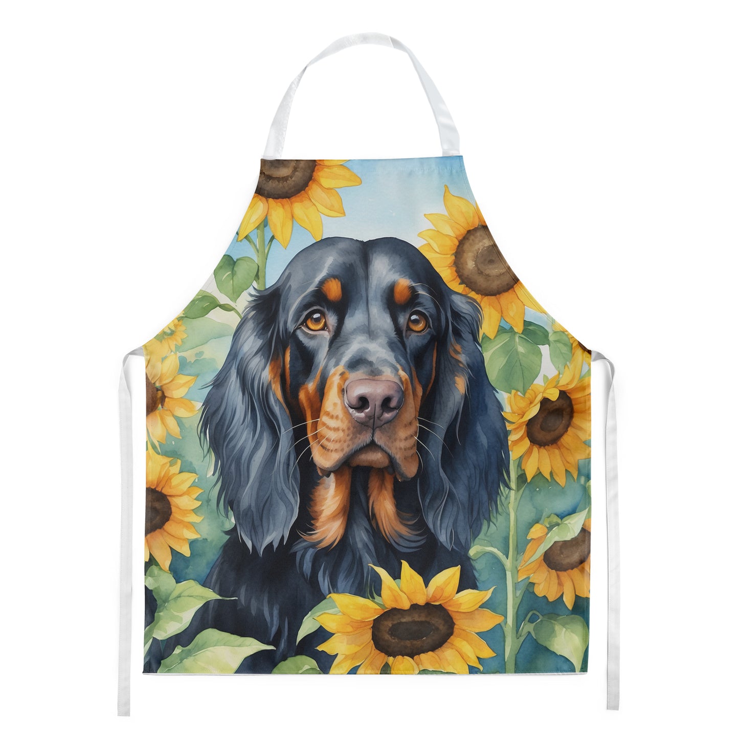 Buy this Gordon Setter in Sunflowers Apron