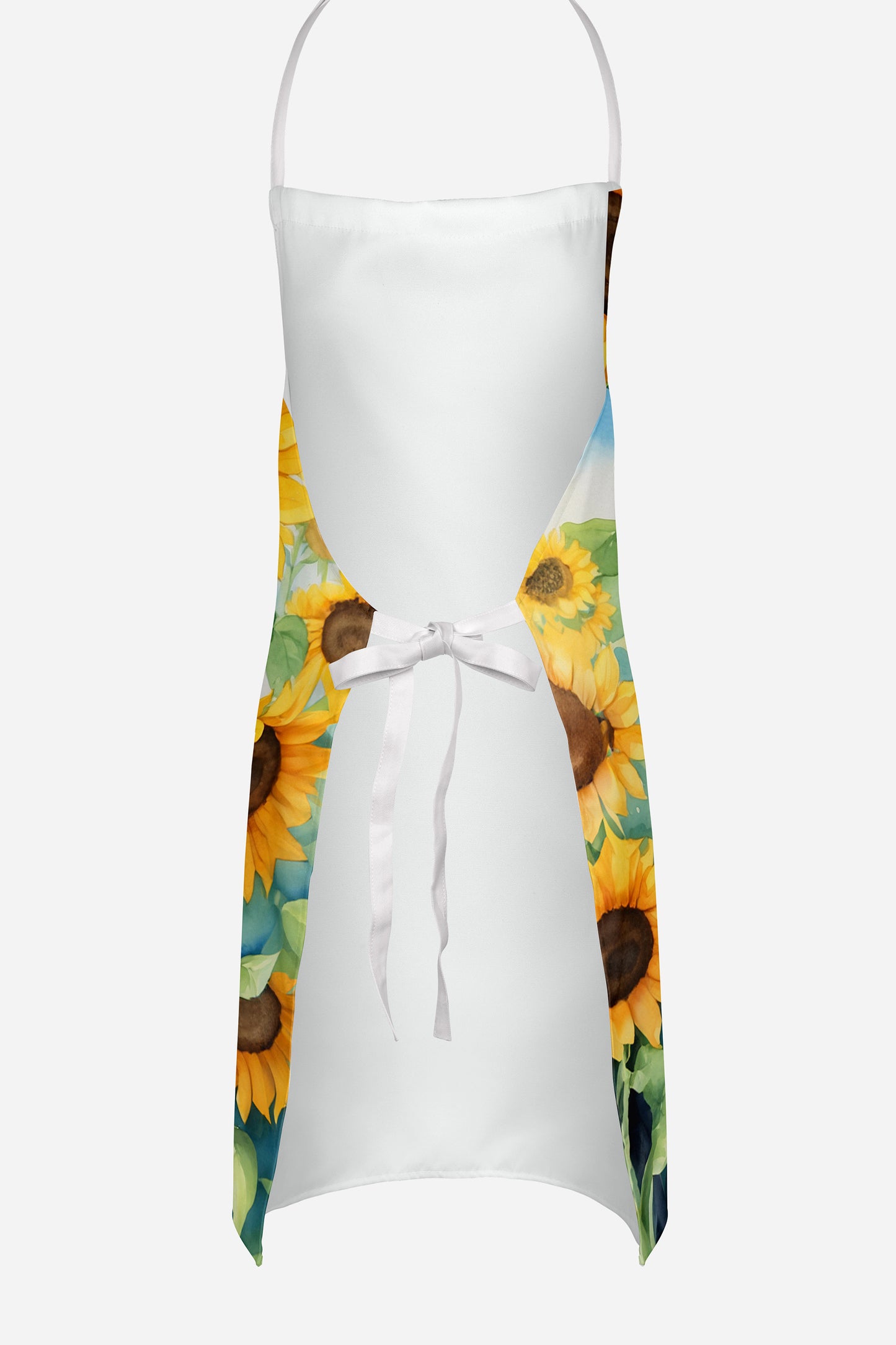 Gordon Setter in Sunflowers Apron