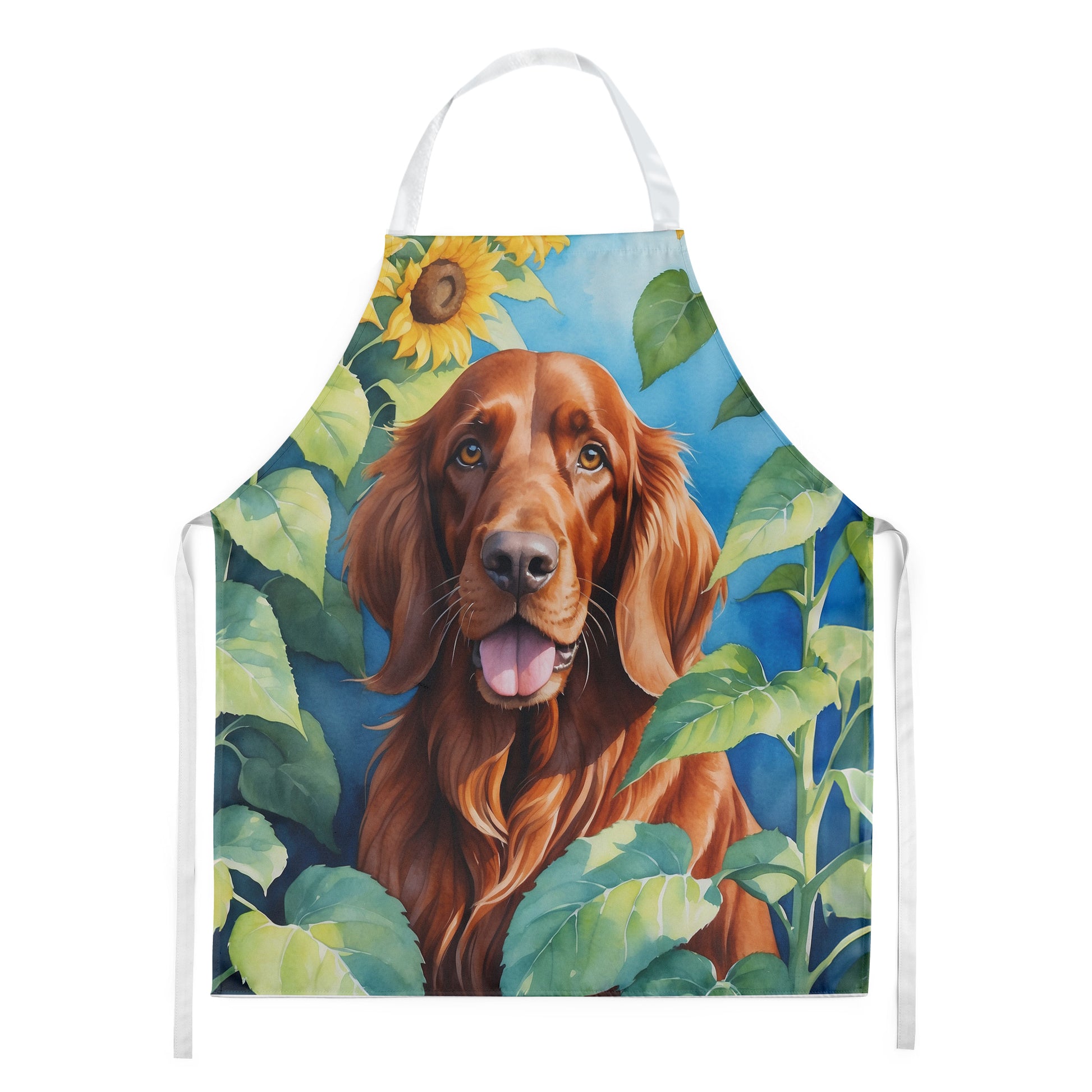 Buy this Irish Setter in Sunflowers Apron