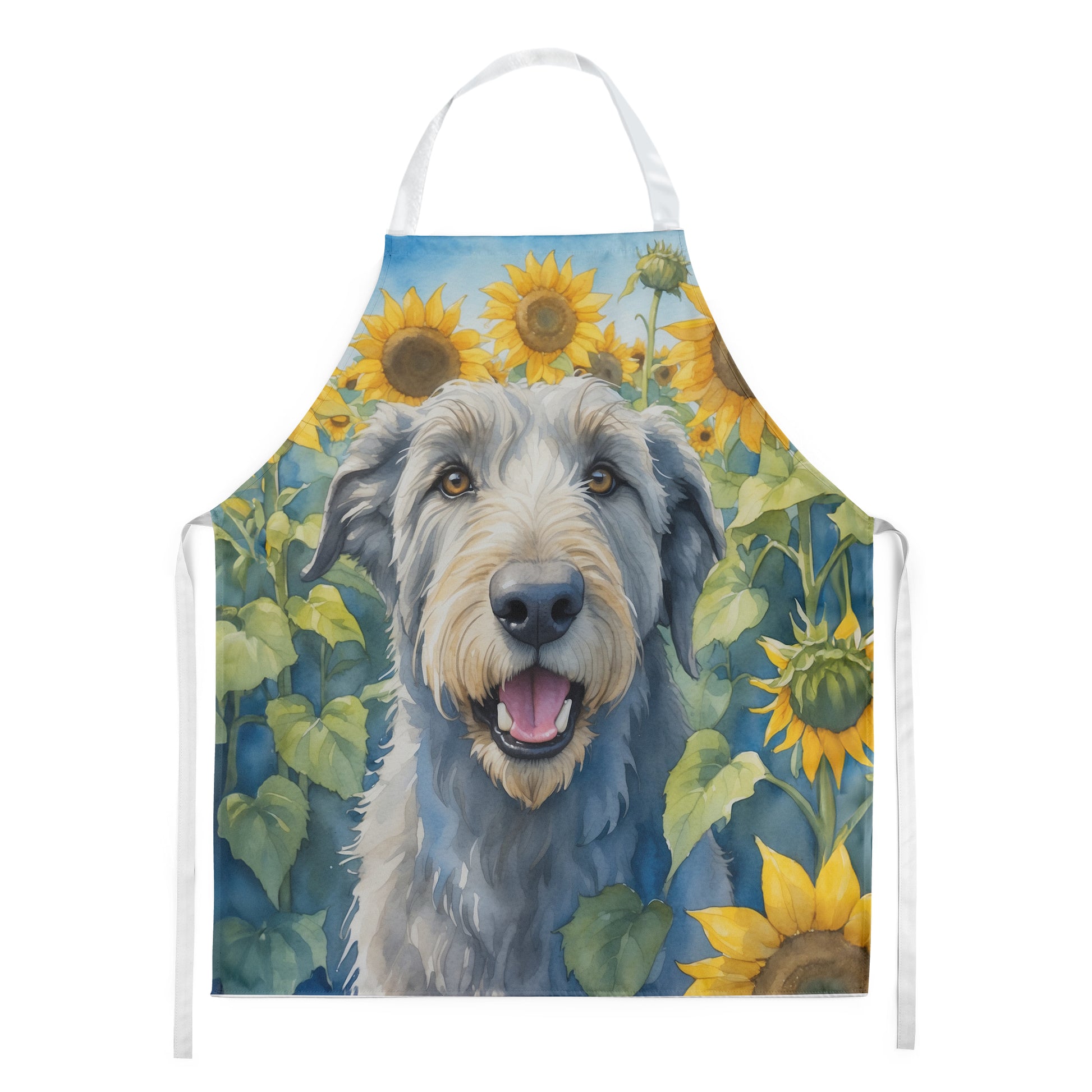 Buy this Irish Wolfhound in Sunflowers Apron