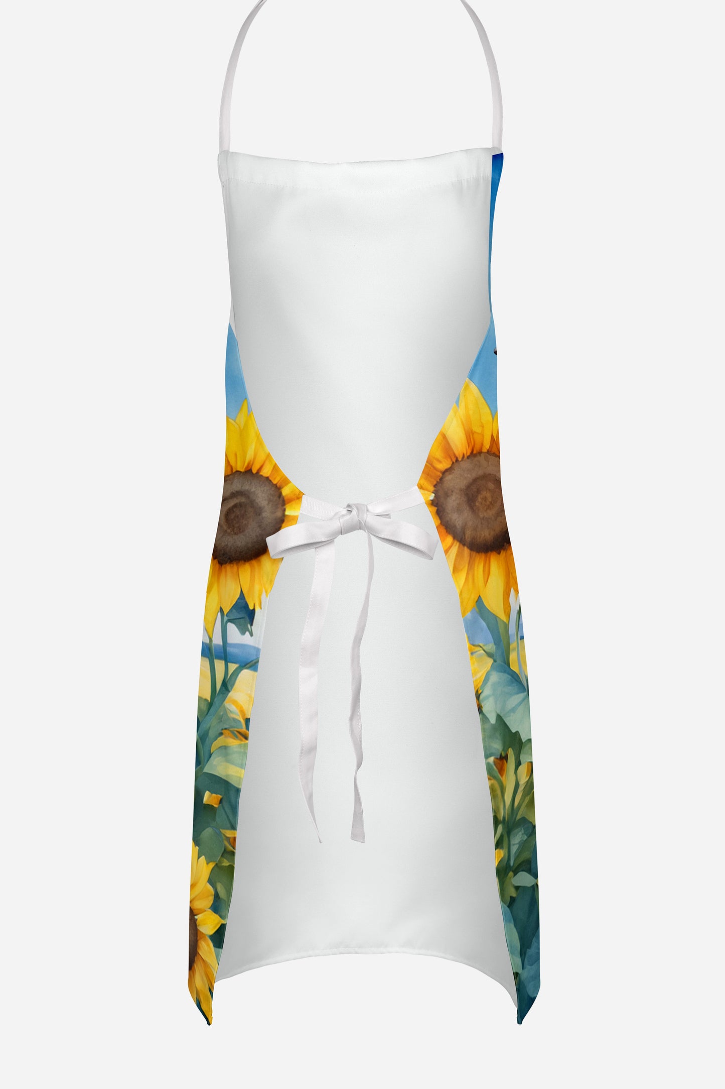 Italian Greyhound in Sunflowers Apron