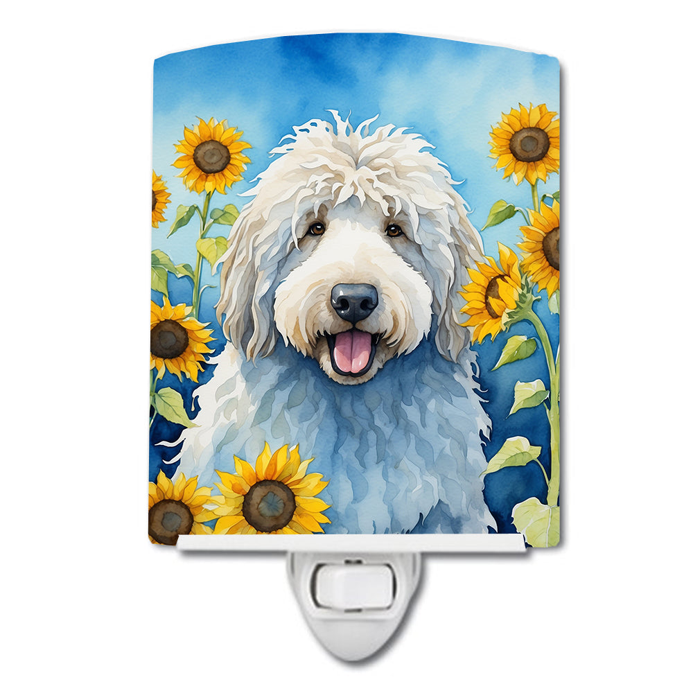 Buy this Komondor in Sunflowers Ceramic Night Light