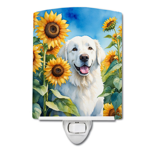 Buy this Kuvasz in Sunflowers Ceramic Night Light