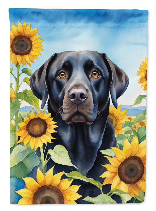 Buy this Labrador Retriever in Sunflowers House Flag